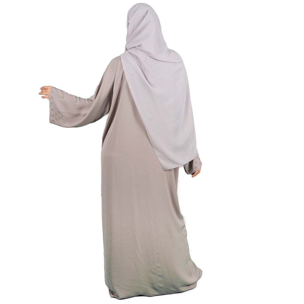 Grey Modern Design Abaya