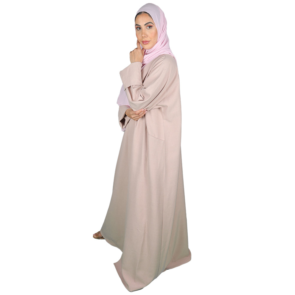 Elegant Casual Abaya Beige