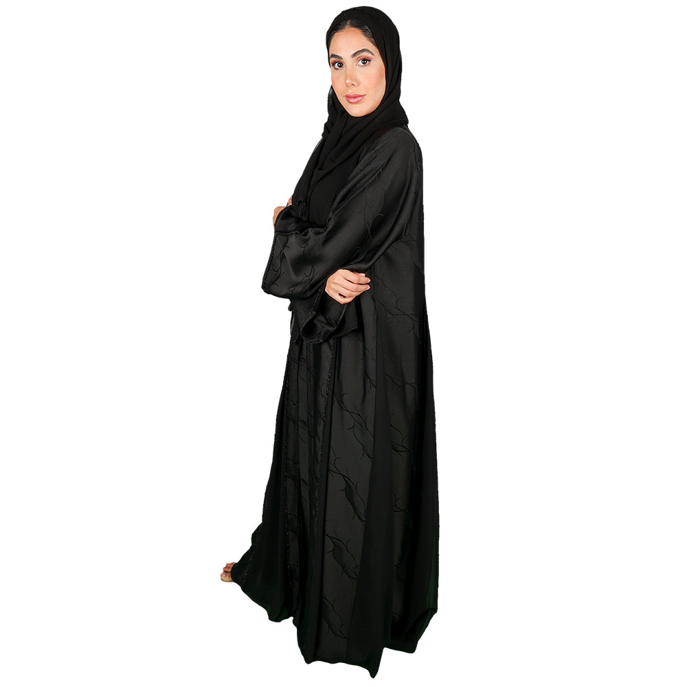 Elegant A-Line Embroidered Abaya