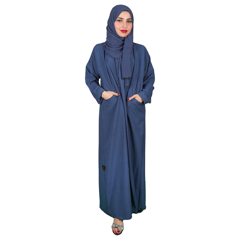 Blue Abaya add fashionable sense to every outfit