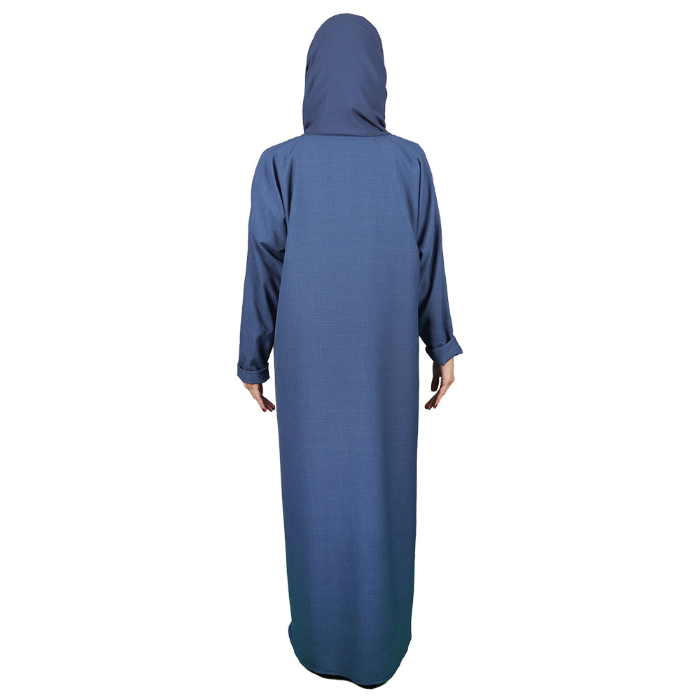 Blue Abaya add fashionable sense to every outfit