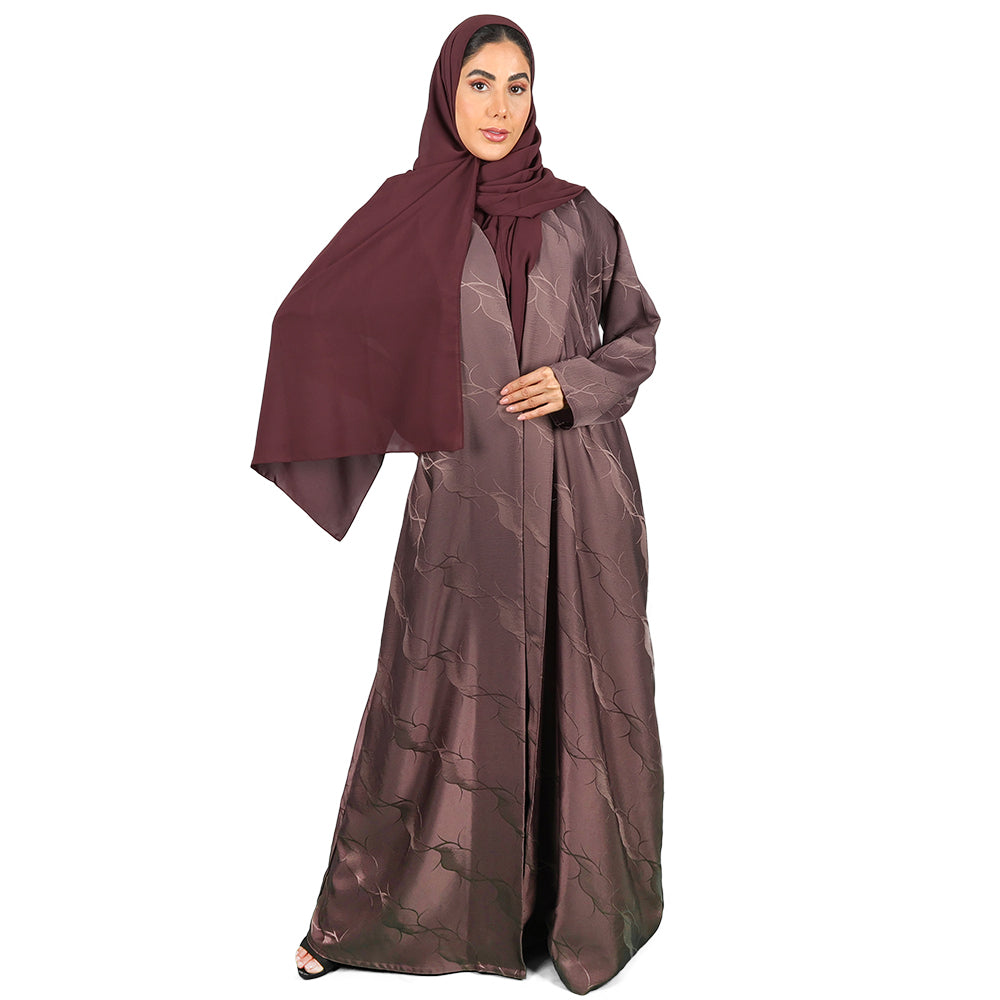 Brown Linen Abaya