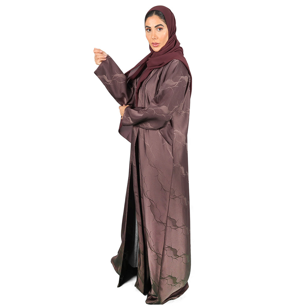 Brown Linen Abaya