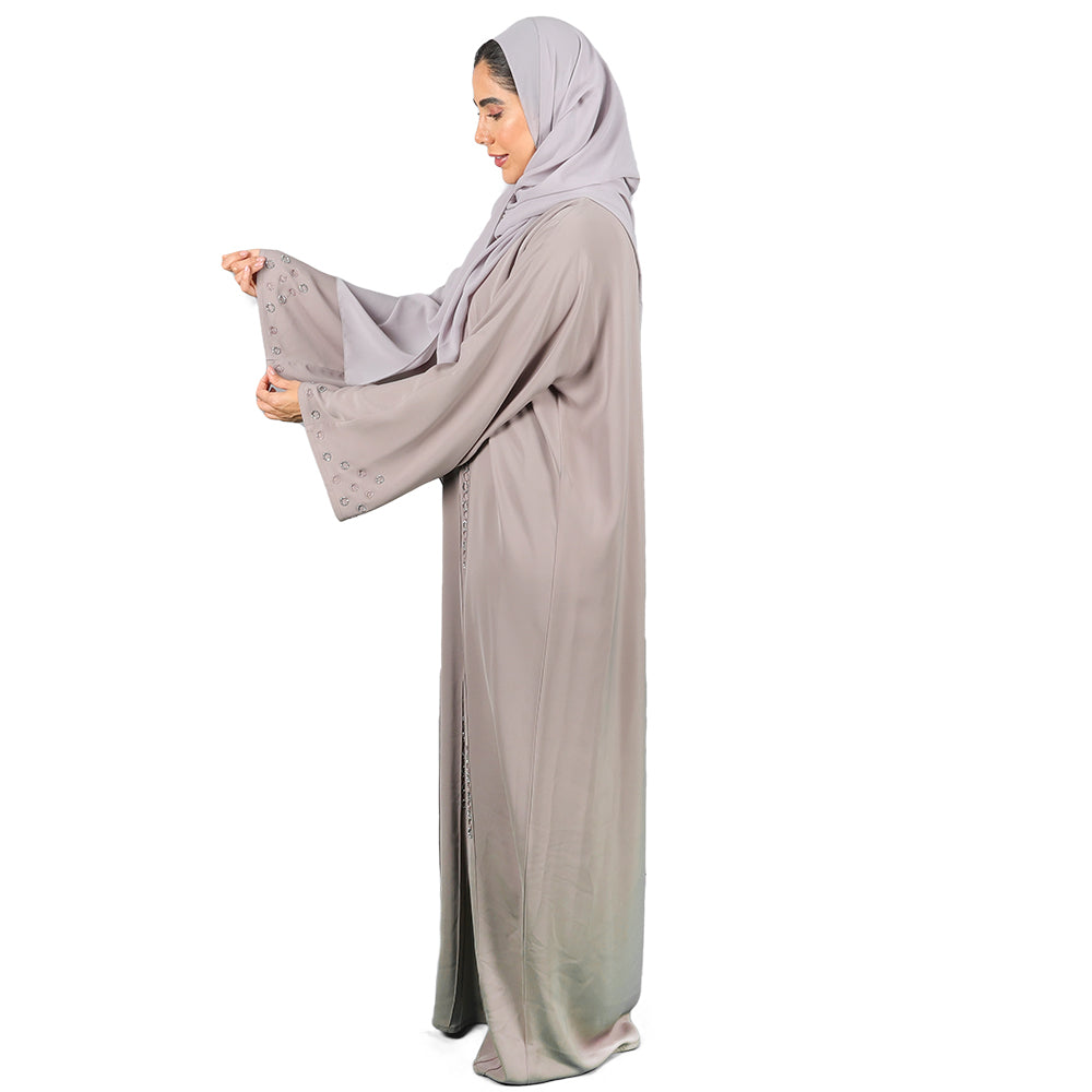 Grey Modern Design Abaya